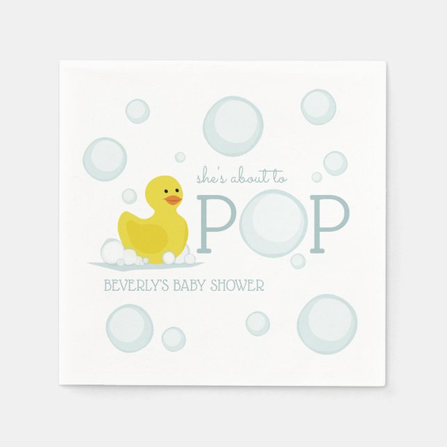Serviette En Papier Sur le point de faire tomber le Baby shower de bul (Devant)