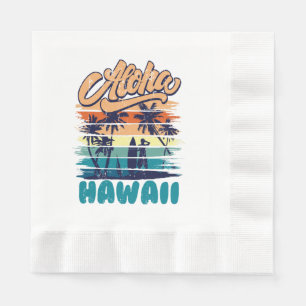Serviette En Papier Surf - Aloha Hawaï