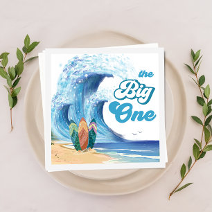 Serviette En Papier Surf Beach Anniversaire de fête Napkins