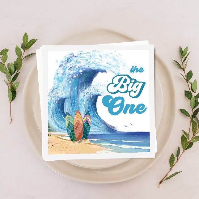 Serviette En Papier Surf Beach Anniversaire de fête Napkins (Créateur téléchargé)