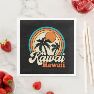 Serviette En Papier Surf Kawaii Hawaï