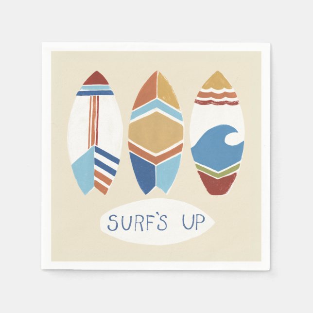 Serviette En Papier SURF ! Surf (Devant)