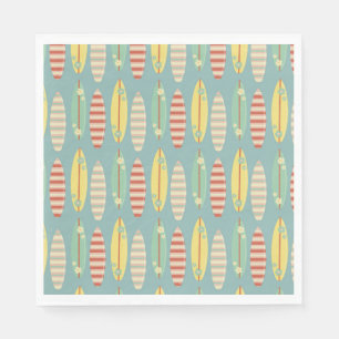 Serviette En Papier Surf Surfs d'été planches d'été Anniversaire d