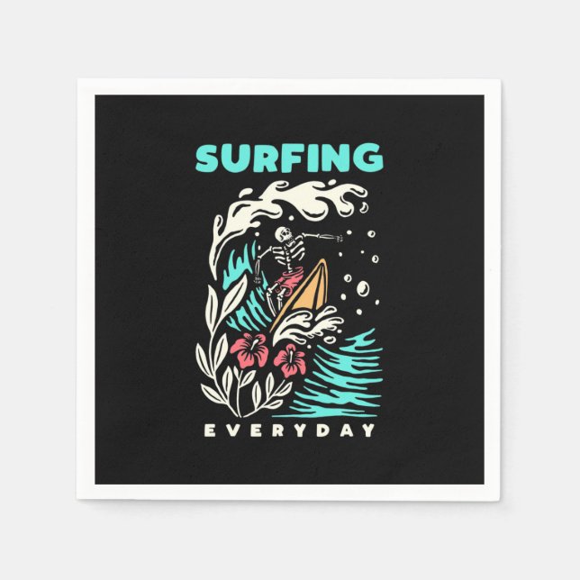 Serviette En Papier Surf tous les jours (Devant)
