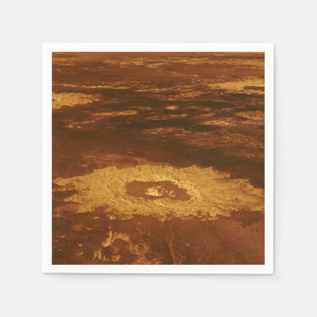 Serviette En Papier Surface bouillante de la planète Vénus (Devant)