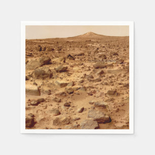 Serviette En Papier Surface rocheuse de la planète Mars