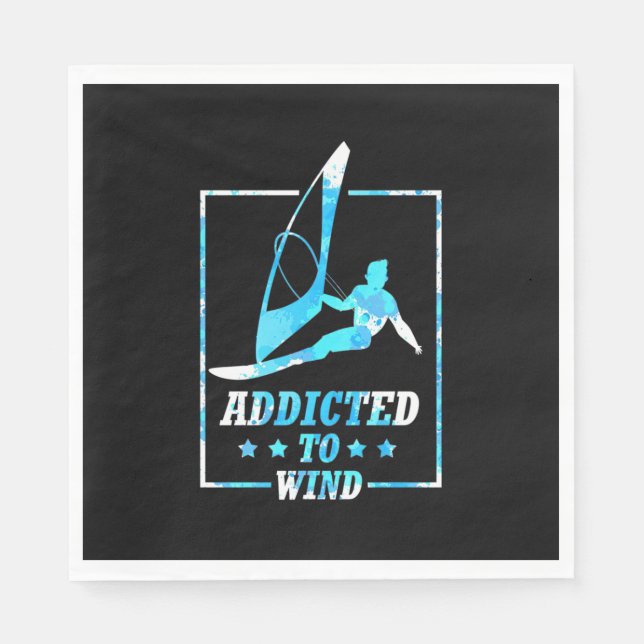 Serviette En Papier Surfer Addicité Au Vent (Devant)