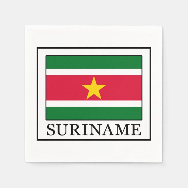 Serviette En Papier Suriname (Devant)