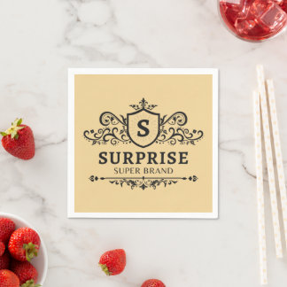 Serviette En Papier surprise super marque luxe mariage fête moderne b