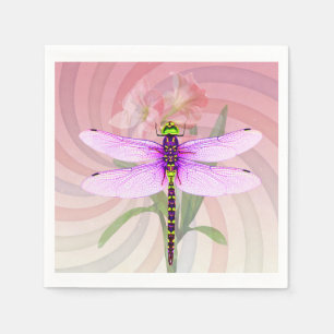 Serviette En Papier Surreal 60's Theme Dragon Fly