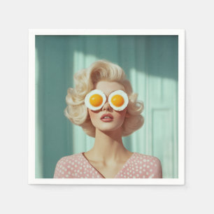 Serviette En Papier Surreal Breakfast Portrait mode