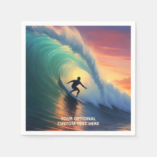 Serviette En Papier Surveillant de texte personnalisé