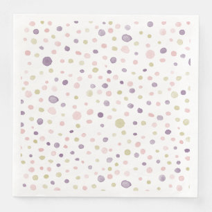 Serviette En Papier Susan Confetti Aquarelle points Papier Napkin