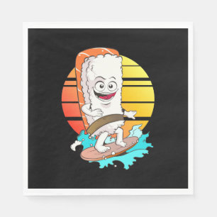 Serviette En Papier Sushi surf