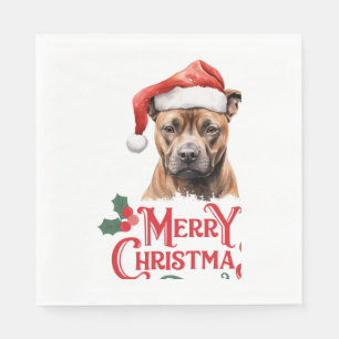 Serviette En Papier Sussex Spaniel Joyeux Noël
