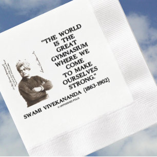 Serviette En Papier Swami Vivekananda Grand Gymnase Mondial Fort Qte