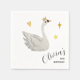 Serviette En Papier Swan Princess Paper Napkins