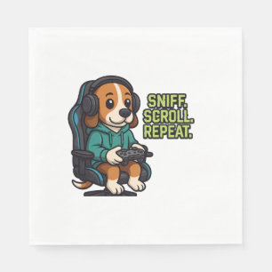 Serviette En Papier Sweat à capuche de dessin animé de Beagle de jeu c