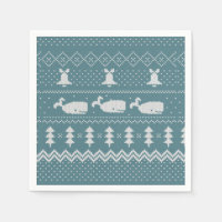 Sweat de Noël Motif Knished Baleine Scandi