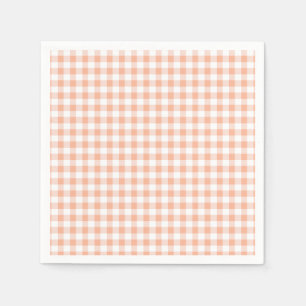 Serviette En Papier Sweet as a Peach plaid Anniversaire