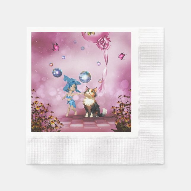 Serviette En Papier Sweet fairy (Devant)