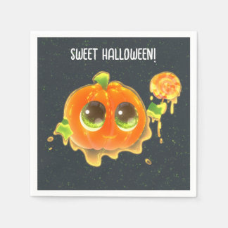 Serviette En Papier Sweet Halloween Party Paper Napkin with Pumpkin