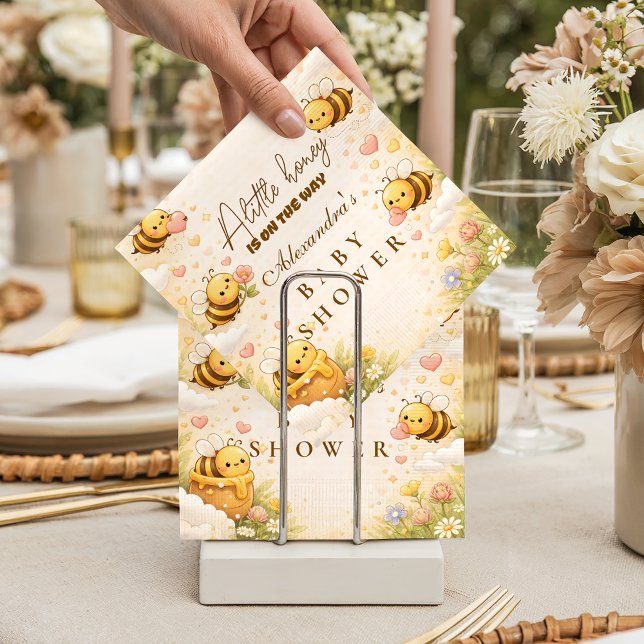 Serviette En Papier Sweet Honey Bee Baby Shower Baby Shower (Créateur téléchargé)