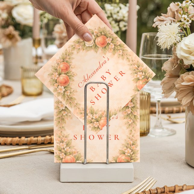Serviette En Papier Sweet Peach Orchard Baby Shower (Créateur téléchargé)