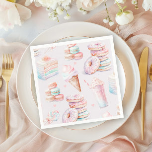 Serviette En Papier Sweet sassy et six Pastel bonbons anniversaire