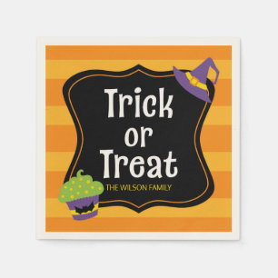 Serviette En Papier Sweet Trick ou Treat Halloween Party