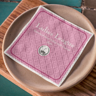 Serviette En Papier Swing in Style : Pink Ladies Golf League Napkin