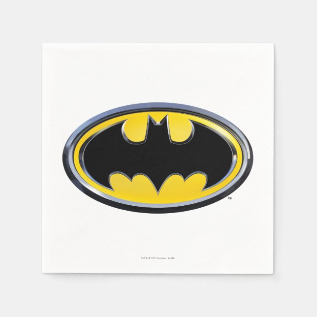 Serviette En Papier Symbole Batman | Logo classique (Devant)