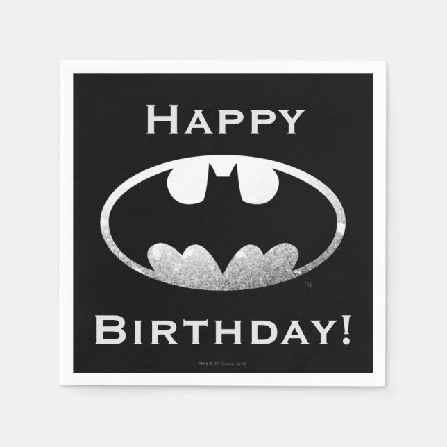 Serviette En Papier Symbole Batman | Logo Grainy (Devant)