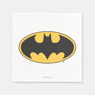 Serviette En Papier Symbole Batman   Logo ovale
