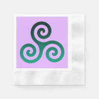 Symbole celtique antique Triskele vert Lilac