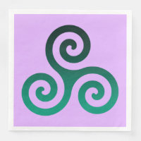 Symbole celtique antique Triskele vert Lilac