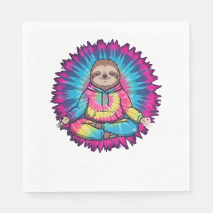 Serviette En Papier SYMBOLE DE Cravate-JOUR DE LA PARTENANCE Hippie