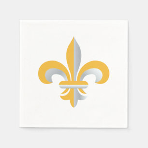 Serviette En Papier Symbole de Fleur de Lis