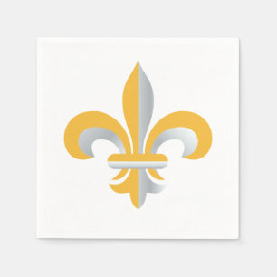 Serviette En Papier Symbole de Fleur de Lis