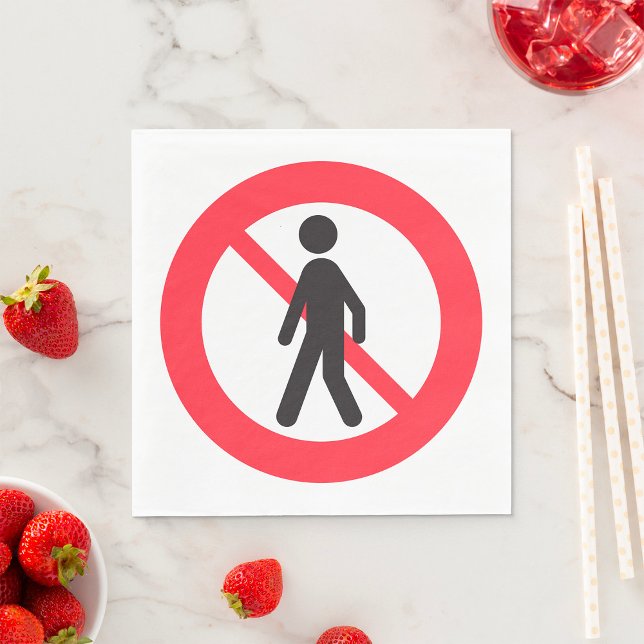 Serviette En Papier Symbole de la route piétonne (Créateur téléchargé)