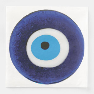 Serviette En Papier Symbole de Nazar Evil Eye Protection
