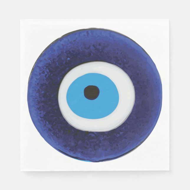 Serviette En Papier Symbole de Nazar Evil Eye Protection (Devant)