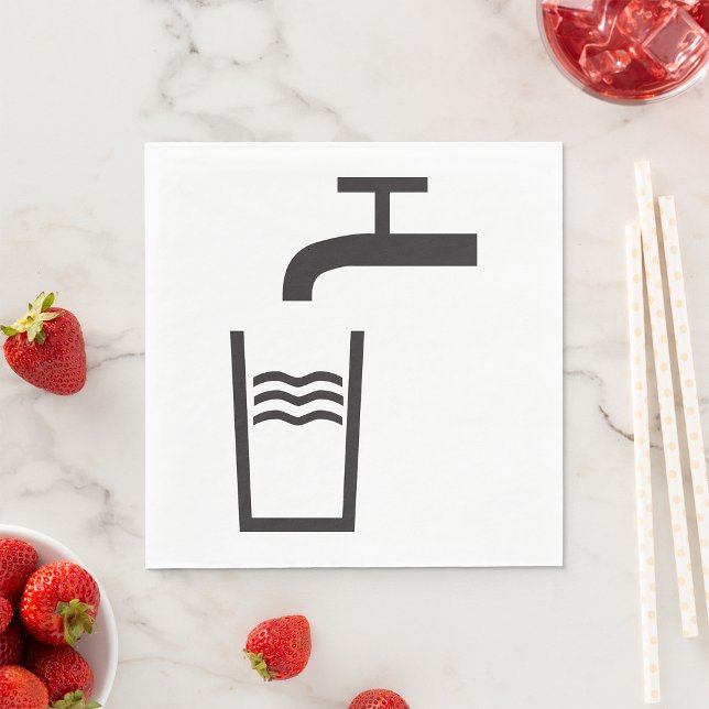 Serviette En Papier Symbole d'eau du robinet (Créateur téléchargé)