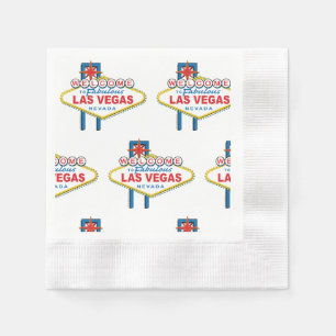 Serviette En Papier SYMBOLE DES MOTS D'ACCUEIL À Las Vegas
