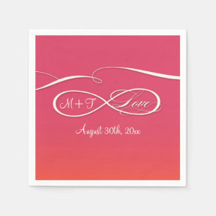 Serviette En Papier Symbole d'infini signe Infinite Mariage d'amour Om