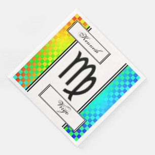 Serviette En Papier Symbole du zodiaque Vierge Standard de Kenneth Yon