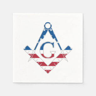 Serviette En Papier Symbole Freemasonic des États-Unis