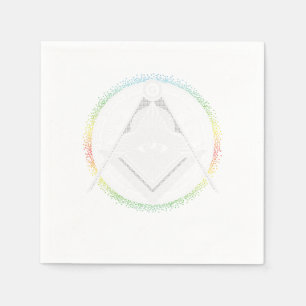 Serviette En Papier Symbole illuminati triangle maçonnique Conspiratio