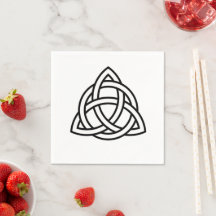 Symbole triquetra de noeud de trinité celtique