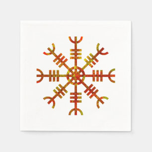 Serviette En Papier Symbole Viking Helm De Awe Norse